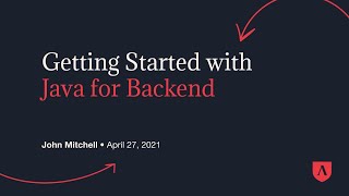 Getting Started with Java for Backend [upl. by Sadinoel]