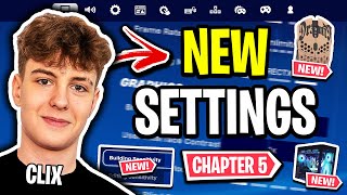 Clix Reveals NEW Settings Fortnite Chapter 5 UPDATED 2024 [upl. by Munro]