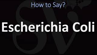 How to Pronounce Escherichia Coli CORRECTLY [upl. by Indnahc]