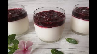 Cherry Panna Cotta panakota sa višnjama [upl. by Arela460]