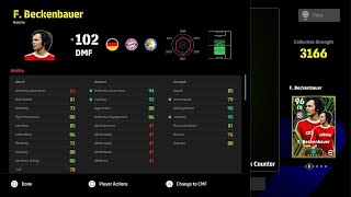 Franz Beckenbauer Training Guide DMF  eFootball 2024 [upl. by Gora]