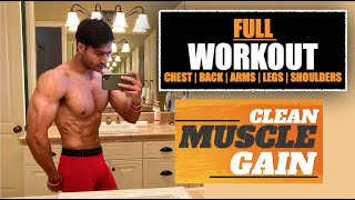 Complete Workout Plan for CLEAN MUSCLE GAIN program by Guru Mann [upl. by Lauri]