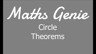 Circle Theorems [upl. by Ydnas]