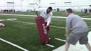 Youth Football Tackling Drills  USA Football Shoulder Tackling Practice [upl. by Felicio]