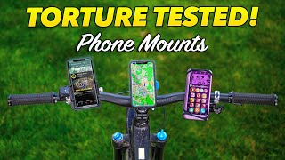 Tested brutally Bicycle smartphone handlebar mounts [upl. by Haelhsa]