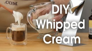 DIY whipped cream in 60 seconds [upl. by Anawad]