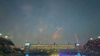 Festejo Boca Campeón fuegos artificiales 23102022 [upl. by Publea]