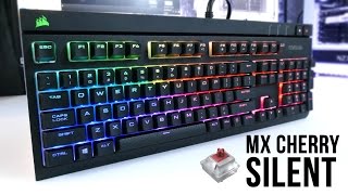 Corsair Strafe RGB Keyboard w MX Silent Switches Review [upl. by Akinorev]