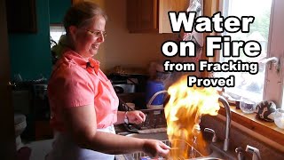 Water On Fire from Fracking Gas Drilling [upl. by Georgiana]