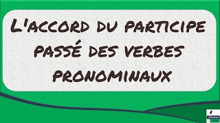 Laccord du participe passé des verbes pronominaux [upl. by Tiertza]