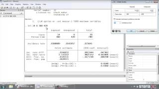 Stata® tutorial Incidencerate ratios calculator [upl. by Azal]