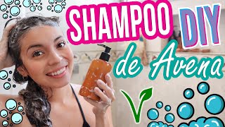 SHAMPOO DE AVENA  DIY  VEGANO CERO BASURA  Mixi [upl. by Stacia]