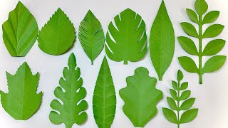 11 Ways To Make Leaves for Paper Flowers [upl. by Adnahc340]