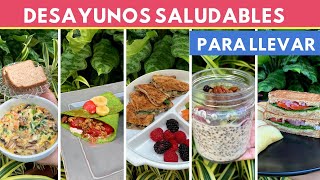 5 desayunos saludables Y FÁCILES PARA LLEVAR  Cocina de Addy [upl. by Peterus]