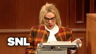 Court Stenographer Chapstick  Saturday Night Live [upl. by Aneala]