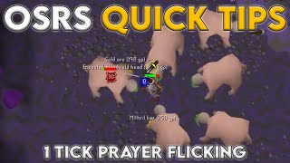 1 Tick Prayer Flicking  OSRS Quick Tips in 3 Minutes or Less [upl. by Layney]