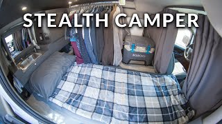 Ultimate Stealth Camper Van Tour  Nissan NV200 SelfConverted Build Walkthrough [upl. by Borlow77]