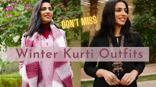 How to style Kurti in Winters dont miss this [upl. by Opportina715]