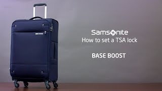 Samsonite Lock Instructions  Base Boost [upl. by Rodrigo]