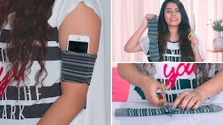 DIY How To Make Your Own Phone Armband [upl. by Bovill]