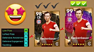 How to train LEGENDARY Beckenbauer 9899  EFOOTBALL 2023 [upl. by Lulita]