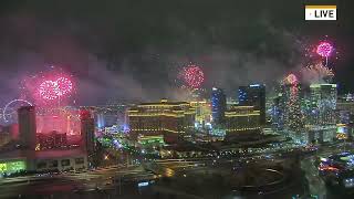 NEW YEAR PARTY FIREWORKS LAS VEGAS 2023 [upl. by Ardle]