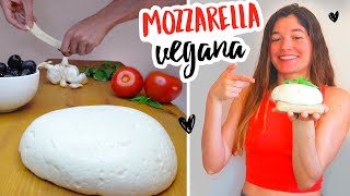 Queso mozzarella vegano SIN ACEITE [upl. by Yhtak]