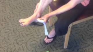 How to Tape the Posterior Tibial Tendon Ask The Podiatrist Segment 1 [upl. by Lynnworth]