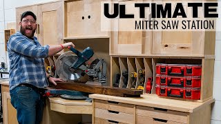 ULTIMATE Miter Saw Station with Downdraft Table [upl. by Gwenneth]