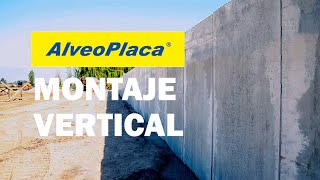 AlveoPlaca ® HORMIPRET Chile  Montaje Muro Vertical Prefabricado [upl. by Fortunia158]