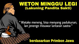 Primbon Jawa Lengkap  Weton Minggu Legi [upl. by Lionel66]