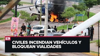 Caos y balaceras en Culiacán Sinaloa tras captura de hijo de El Chapo [upl. by Ymot587]