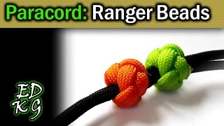 Simple Paracord Ranger Beads using Celtic Button Knot [upl. by Onfre946]