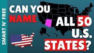 Can you name all 50 US States USA GameQuizTriviaTest [upl. by Ahseiuqal995]