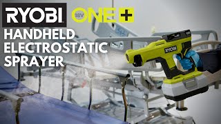 RYOBI 18V ONE Handheld Electrostatic Sprayer [upl. by Cicenia640]