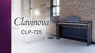 Yamaha Clavinova CLP725 Digital Piano Overview [upl. by Ailasor]