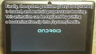 Allwinner A13 tablet boot process [upl. by Nolham]