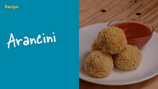 Recipe  Baked Arancini  Growing Chefs at Home [upl. by Euqinue918]