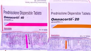 Prednisolone Dispersible Tablets  Omnacortil 40 mg Tablet  Omnacortil 20mg Tablet in Hindi [upl. by Layney]