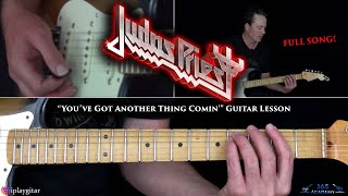 Judas Priest  Youve Got Another Thing Comin Guitar Lesson [upl. by Opaline]