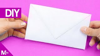 ► Como hacer un SOBRE CARTA de Papel en 5 MINUTOS 💌 [upl. by Anaillil]