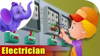 Electrician  Rhymes on Profession [upl. by Dorej]