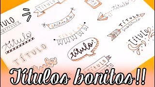 40 TÍTULOS BONITOS ✄ Barbs Arenas Art [upl. by Deys]