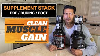 Supplement Stack PreDuringPost  CLEAN MUSCLE GAIN Program by Guru Mann [upl. by Benjamin]