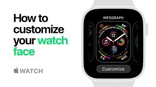 Apple Watch Series 4 — How to customize your watch face — Apple [upl. by Adlin]