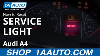 How to Reset Service Light 0409 Audi A4 [upl. by Lightfoot]