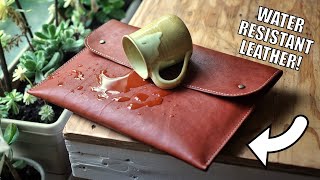 Make a Leather Laptop Case  DIY TUTORIAL [upl. by Siuraj]