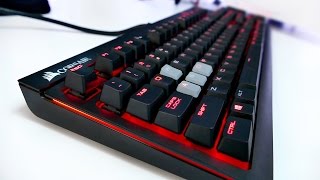 Corsair STRAFE Mechanical Keyboard Full Review [upl. by Arlena401]