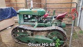 Oliver HG 68 Cletrac crawler tractor overview [upl. by Diraj]