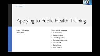 Applying to Public Health Speciality Training [upl. by Angie]